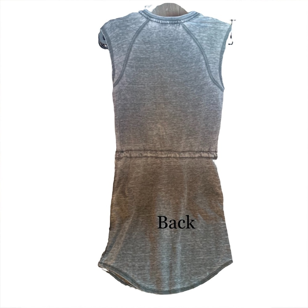 te Verde Gray Stonewashed Drawstring Sundress Size Small - Picture 5 of 5